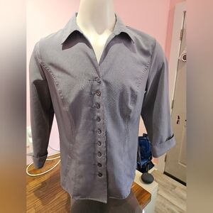 Grey button up